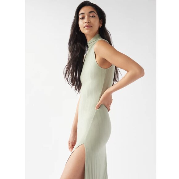 Wilfred Leo Dress in Silent Storm Green - Picture 3 of 8